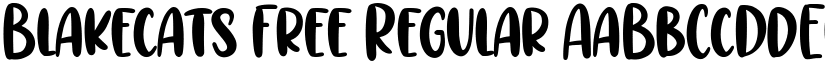 Blakecats Free font download