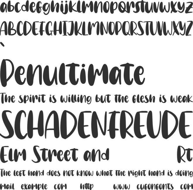 Franches Free font preview
