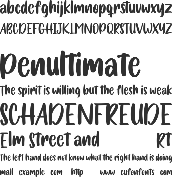 Butterjam Free font preview