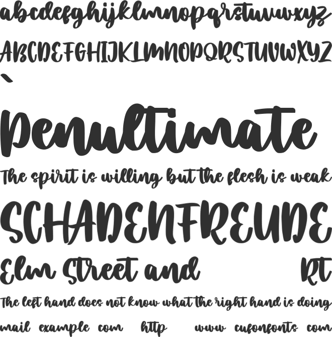 Sailmelly Free font preview