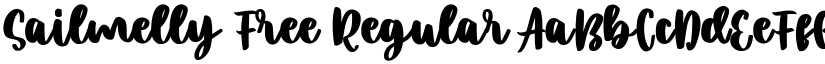Sailmelly Free Regular font