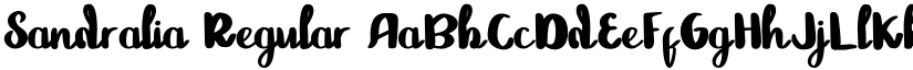 Sandralia font download