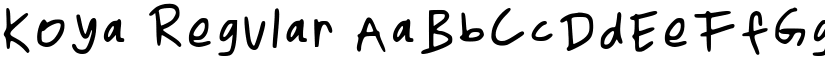 Koya Regular font