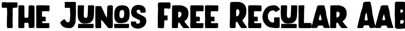 The Junos Free Regular font