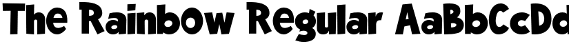 The Rainbow Regular font