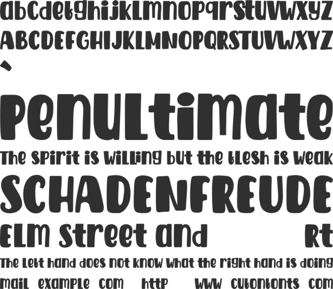 Malikis Free font preview
