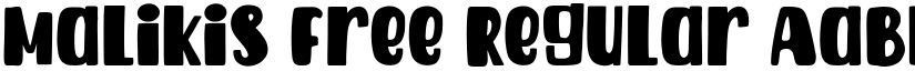 Malikis Free Regular font