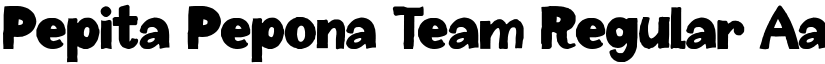 Pepita Pepona Team Regular font