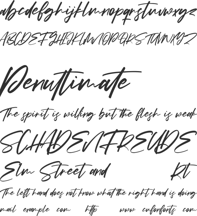 Kreatives Free font preview