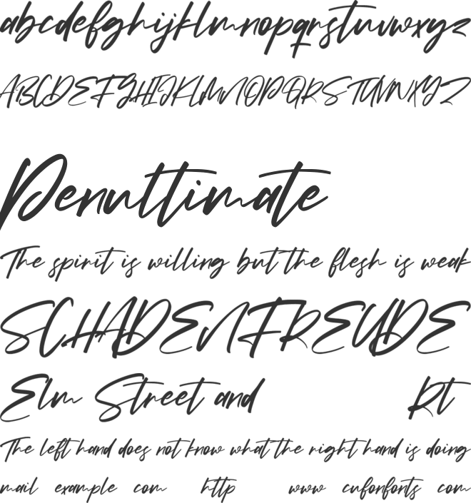 Kreatives Free font preview