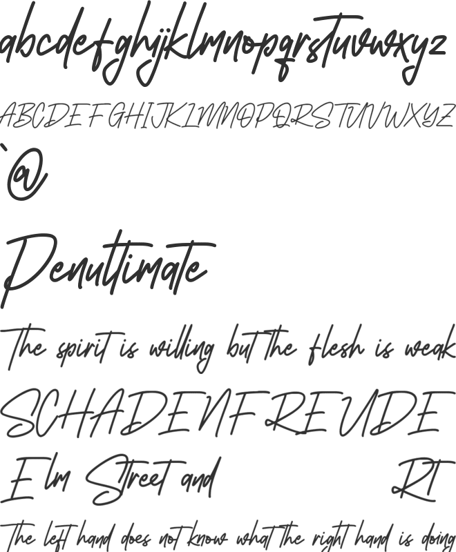 Southavely Free font preview