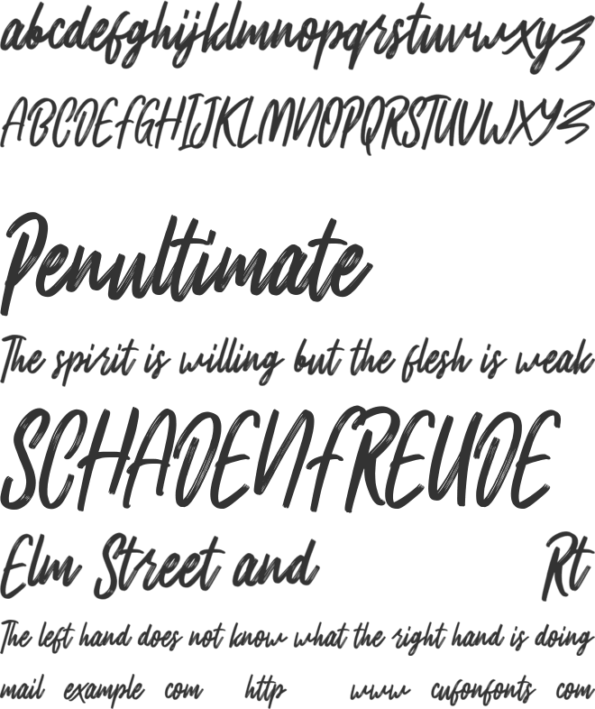Affectsides Free font preview