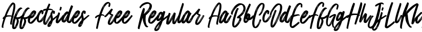 Affectsides Free Regular font