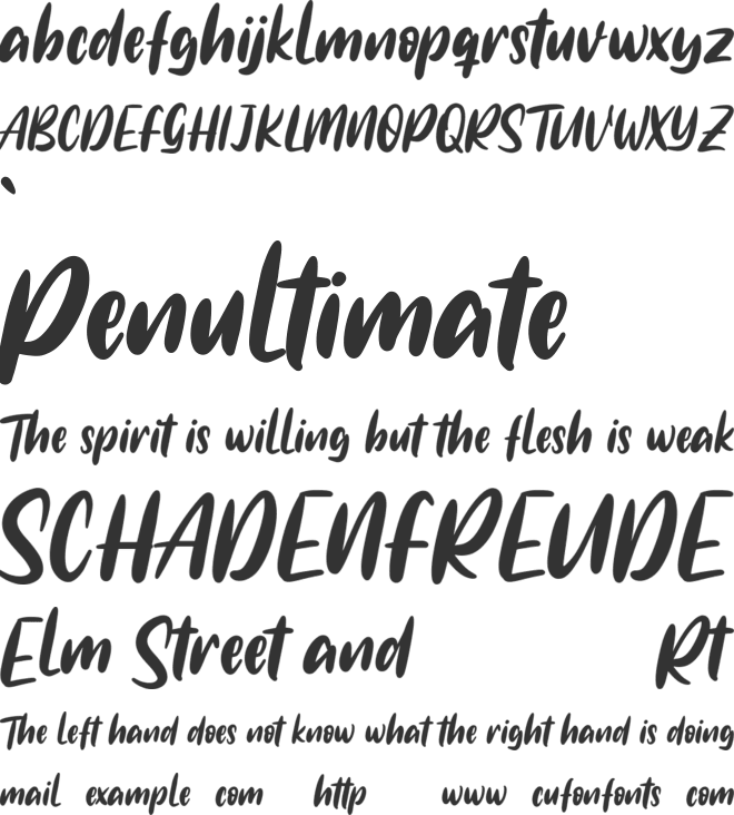 Northports Free font preview