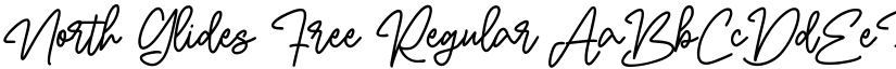 North Glides Free Regular font
