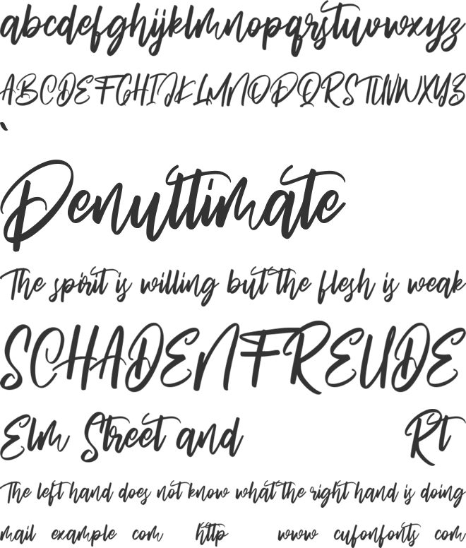 Hide Seek Free font preview