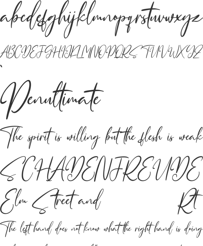 Queensytrix Free font preview