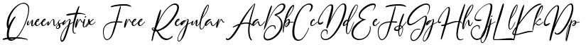 Queensytrix Free Regular font