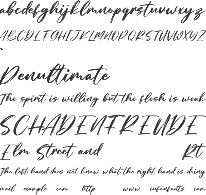 Belltons Free font preview