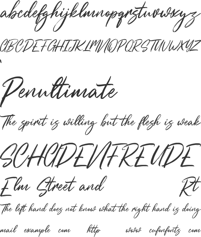 Shortwaves Free font preview