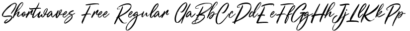 Shortwaves Free Regular font