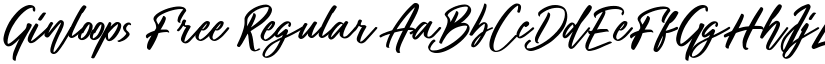 Ginloops Free Regular font