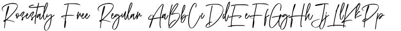 Rosestaly Free Regular font