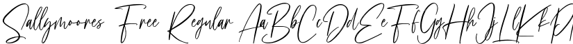 Sallymoores Free Regular font