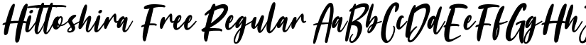 Hittoshira Free Regular font