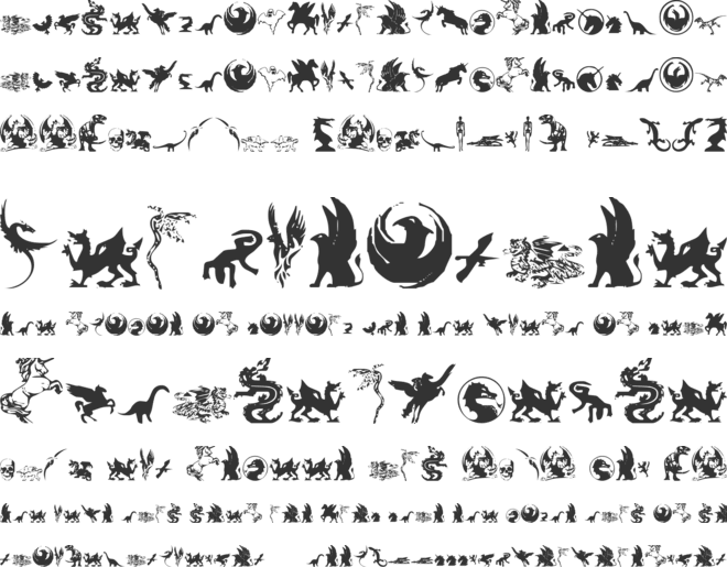 Fantastic Creatures font preview