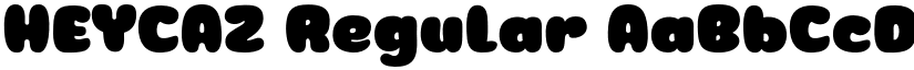 HEYCAZ Regular font