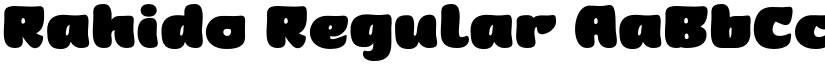Rahido Regular font