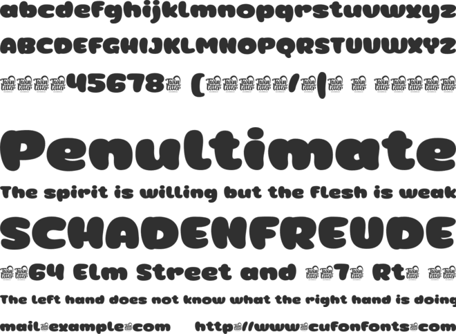 Ginbe font preview