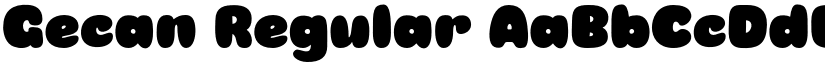 Gecan Regular font