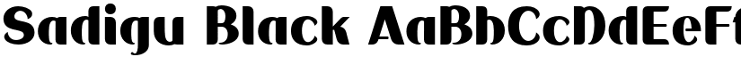 Sadigu Black font