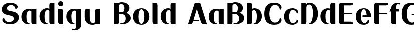 Sadigu Bold font