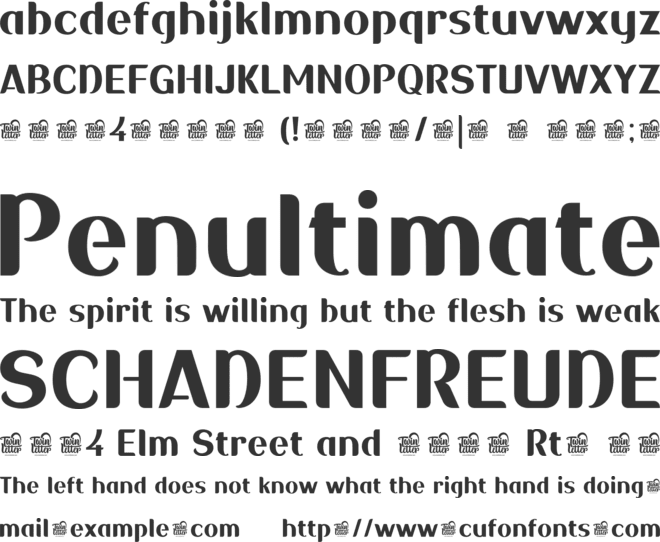 Sadigu font preview
