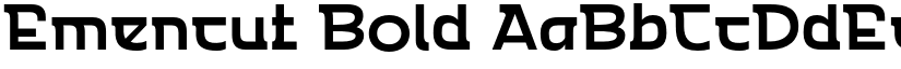 Emencut Bold font