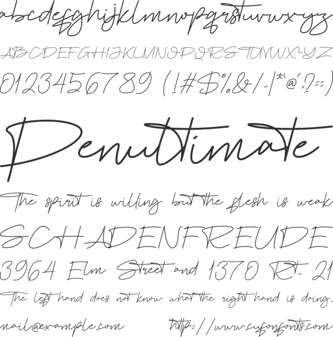 Rometano font preview