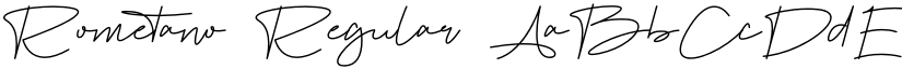 Rometano Regular font