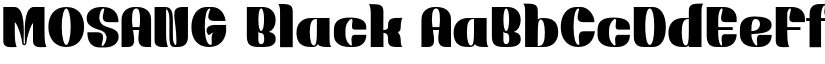 MOSANG Black font