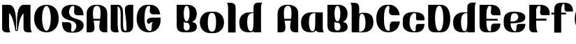 MOSANG Bold font