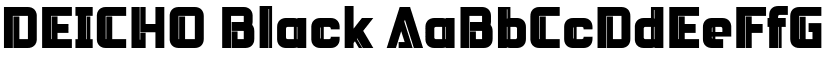DEICHO Black font