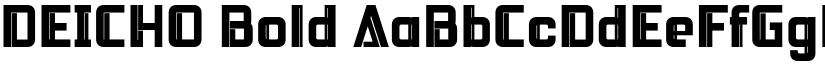 DEICHO Bold font