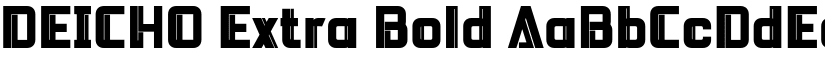 DEICHO Extra Bold font