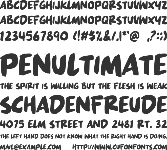 Great Paradise font preview