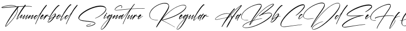 Thunderbold Signature font download