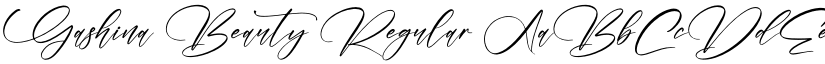 Gashina Beauty Regular font
