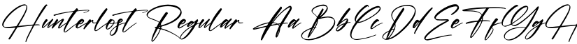 Hunterlost Regular font