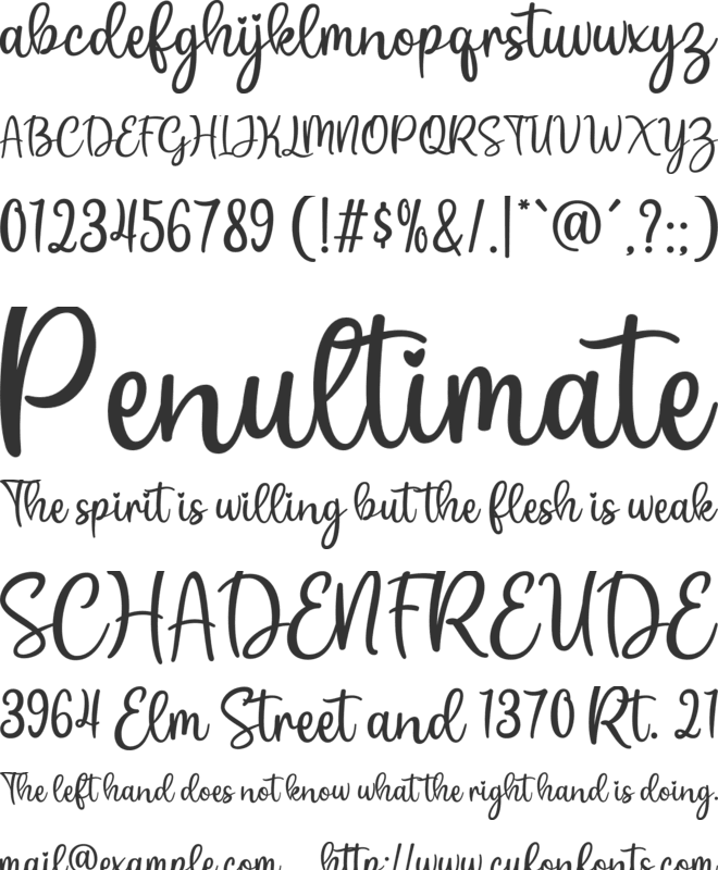 Beautiful Dream font preview